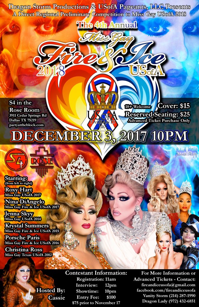 Miss Gay Fire & Ice USofA 2018 poster 2